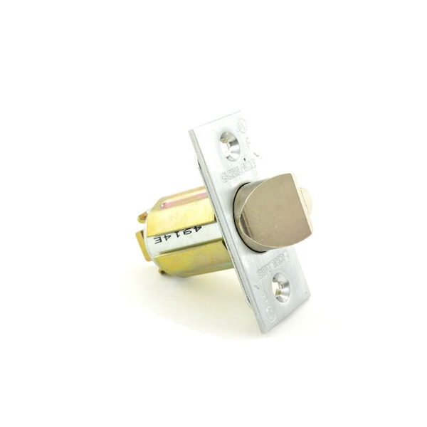 Schlage Electronic 2-3/8in Square Corner Deadlatch Satin Chrome Finish